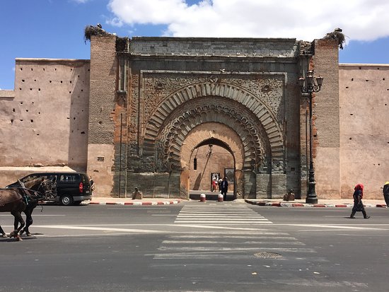 Bab Agnaou gate of Marrakesh historical gates in Marrakesh