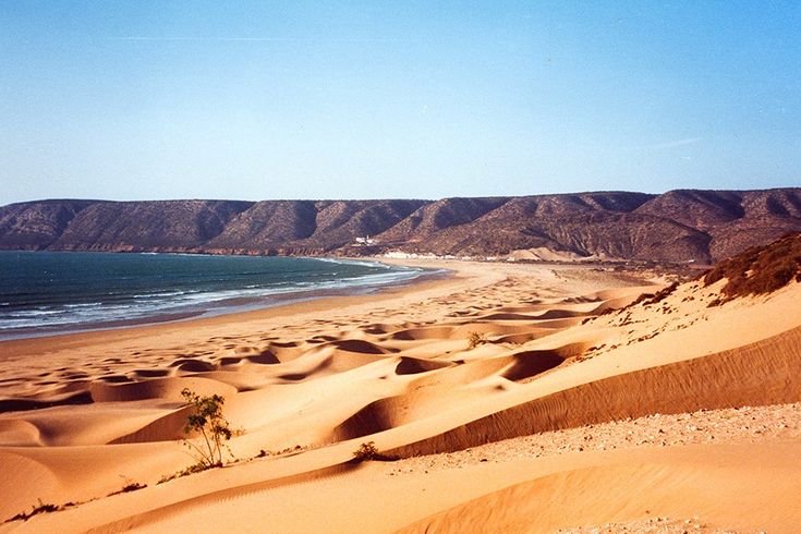 Cap sim beach Esaquira Morocco