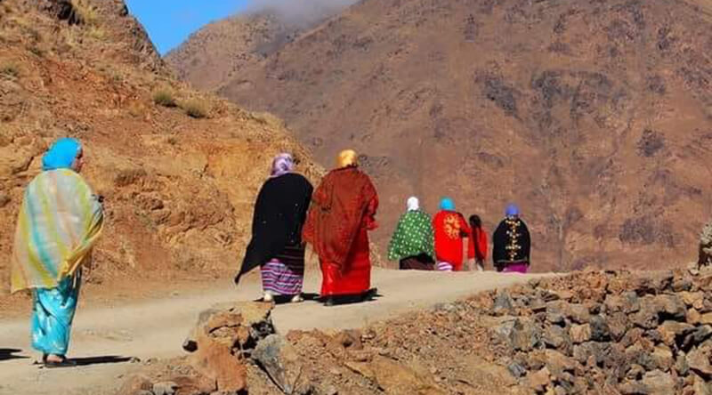 people of imlil valley and Toubkal mont morocco