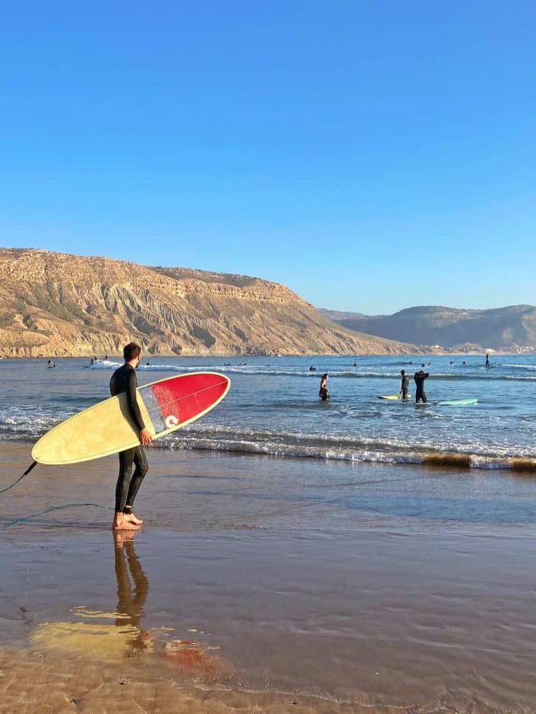 surfing guide for imsouane beach morocco