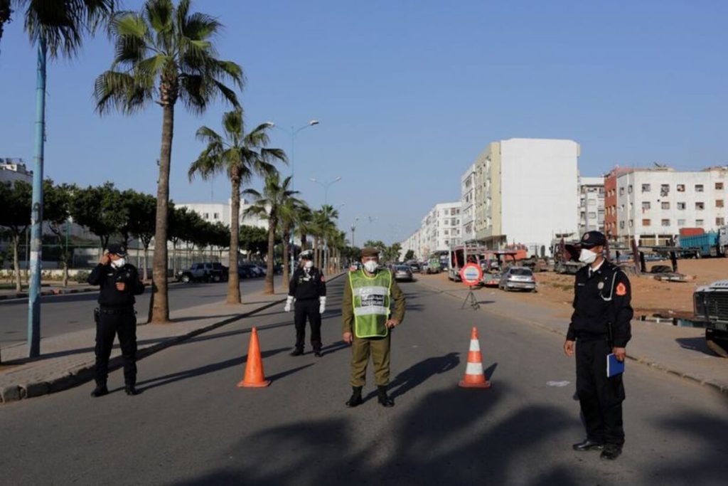 Reuters photo of moroccan police